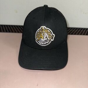 VOODOO Doughnut Black TRUCKER Hat Snapback Mesh Logo Cap Adjustable